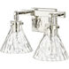 Barlon 2 Light 16.25 inch Polished Nickel Vanity Light Wall Light